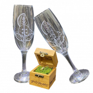 Copa de chámpan personalizada