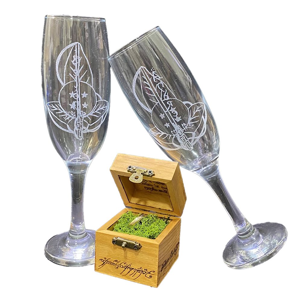 Copa de chámpan personalizada