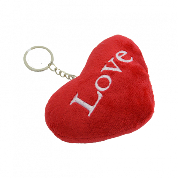 Llavero con corazón de peluche - Imagen 3