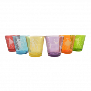 Sailor Moon - Lote de 6 vasos de colores