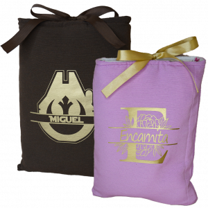 Saco de libro reversible - ejemplos personalizados
